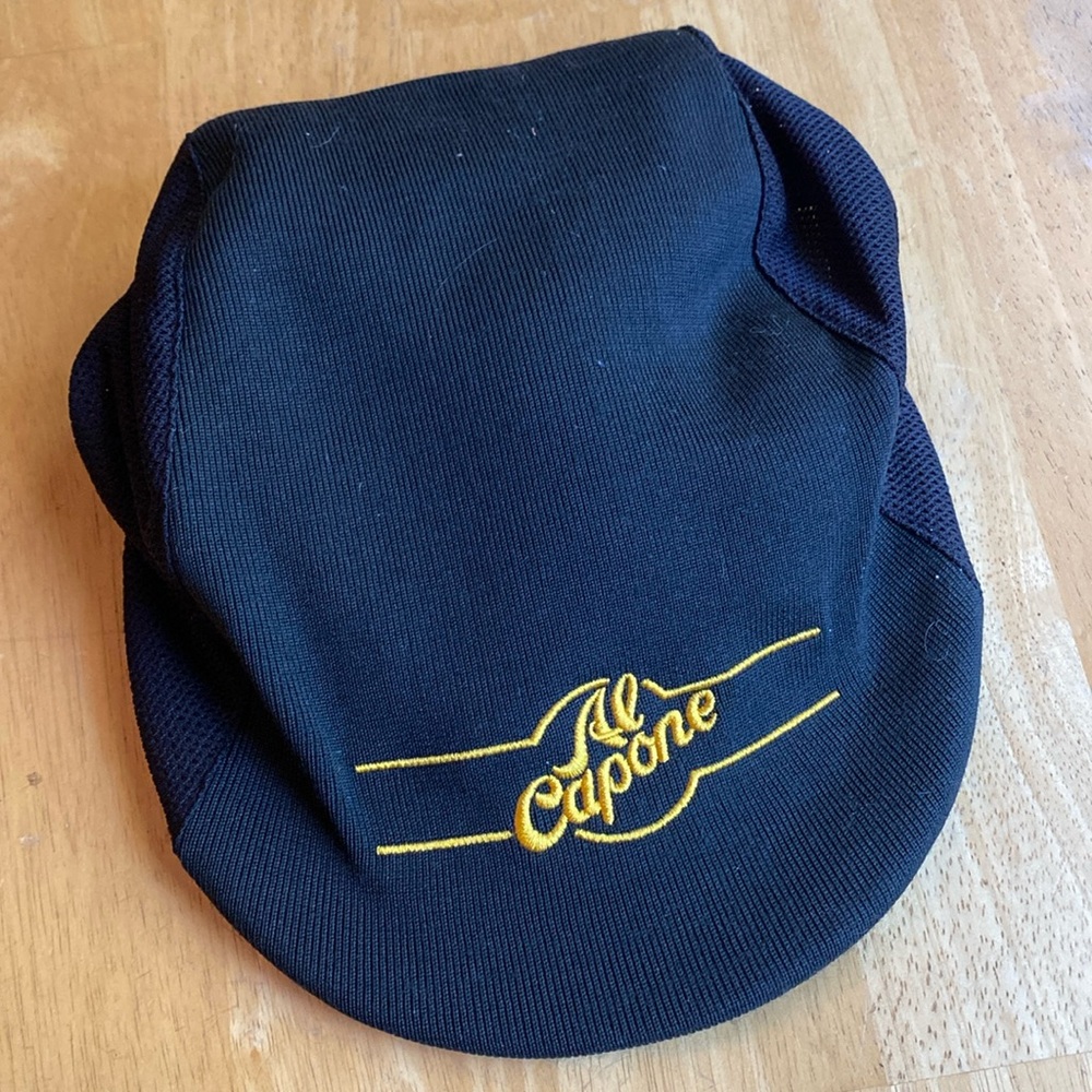 Black Al Capone No Comment Toppers Vintage Newsboy Golf Cap Hat